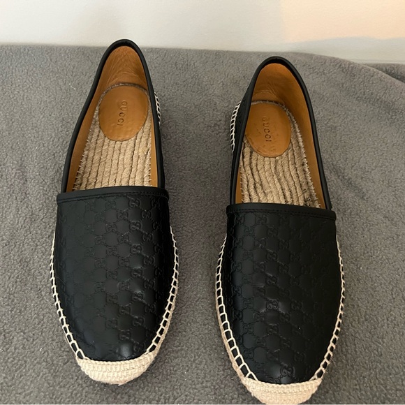 GUCCI 567106 LEATHER ESPADRILLES -Black Women’s Euro 40.5, with box and dust bag - Picture 6 of 8